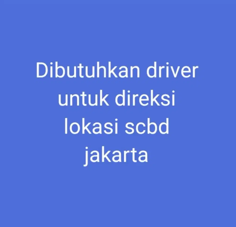 Driver untuk Direksi