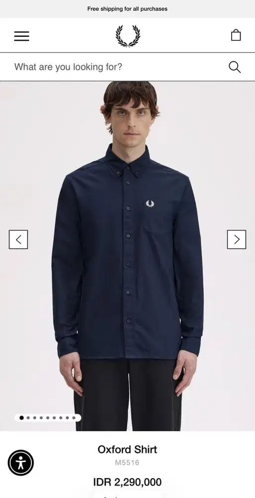 Like new Fred Perry Oxford Shirt