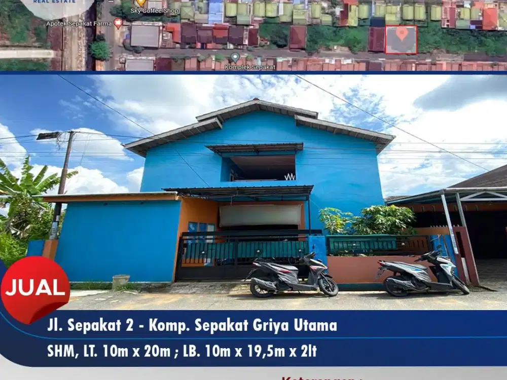 Bangunan Usaha Kost Kamar Full Huni Cocok Investasi di Sepakat 2, Pontianak