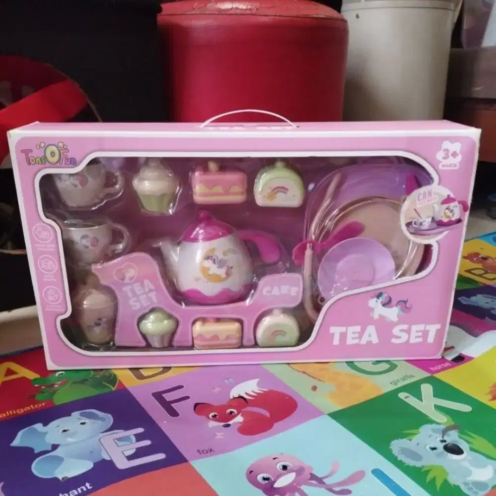Mainan anak Tea seat kitchen set Tonsofun la Toys