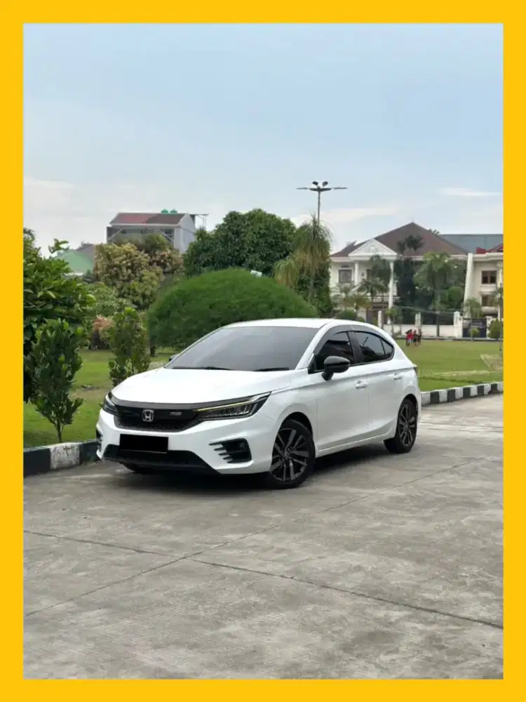CASH Honda City Hatchback RS 2022 Putih Antik Mulus Jual Cepat!