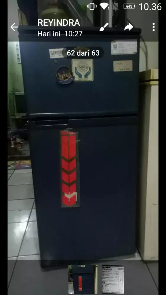 Kulkas Sharp 2 pintu