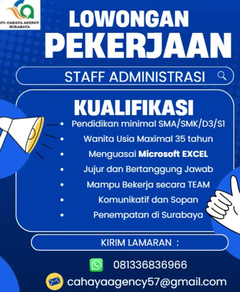 Lowongan kerja admin