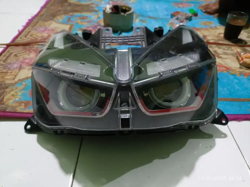 reflektor set original udh projie lampu alis rgb