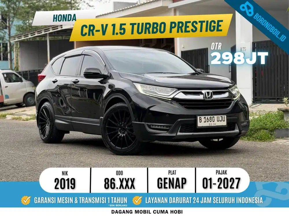 HONDA CRV TURBO PEESTIGE AT 2019 BLACK MICA METALLIC