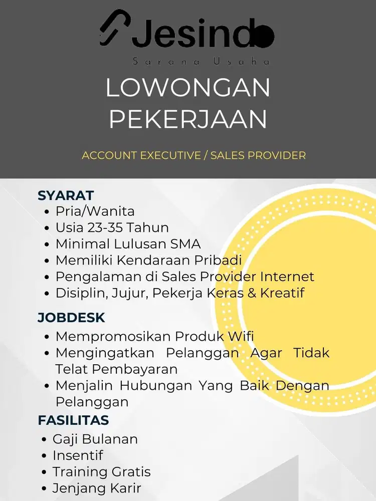 Account Executive / Sales Wifi