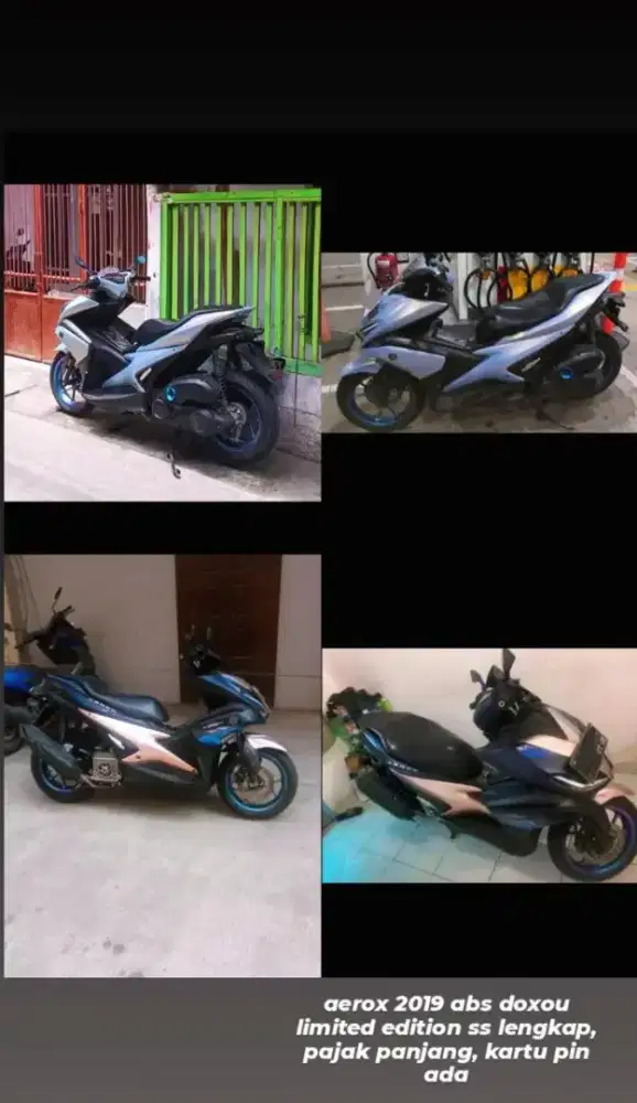 AEROX ABS 2019 DOXOU LIMITED EDITION SS LENGKAP, PAJAK PANJANG
