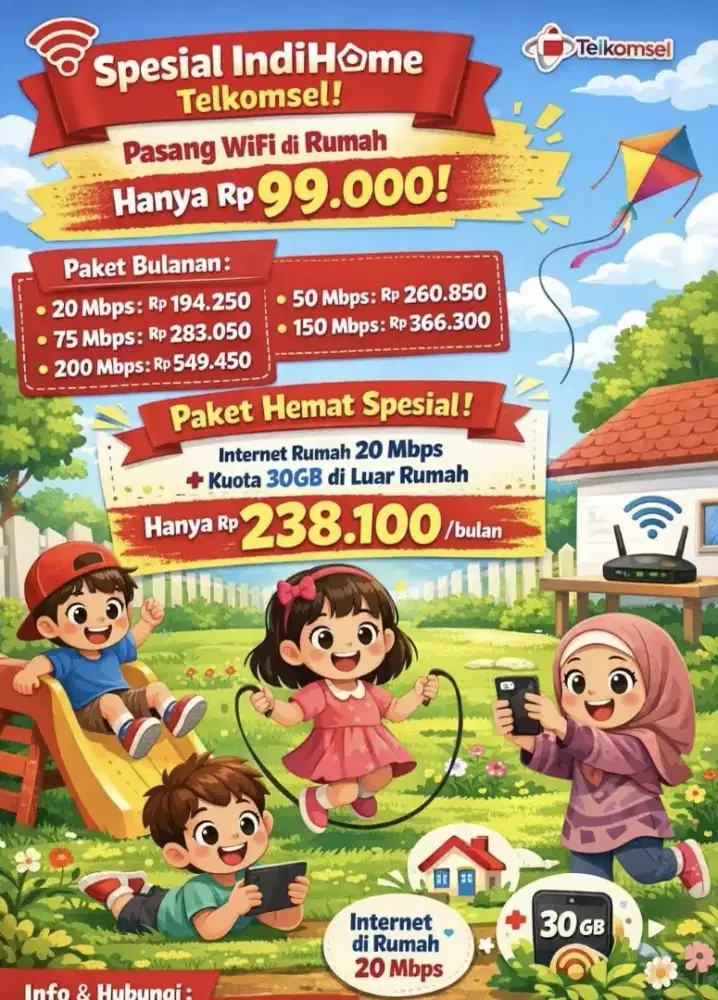 Melayani pemasangan wifi Indihome medan
