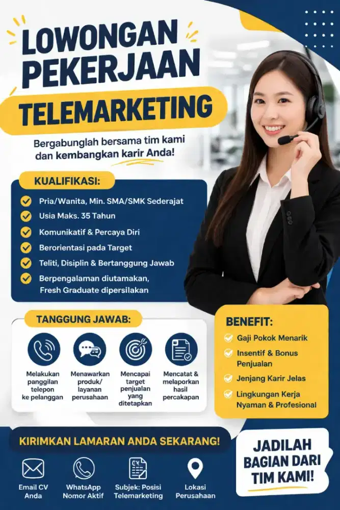 Lowongan Telemarketing
