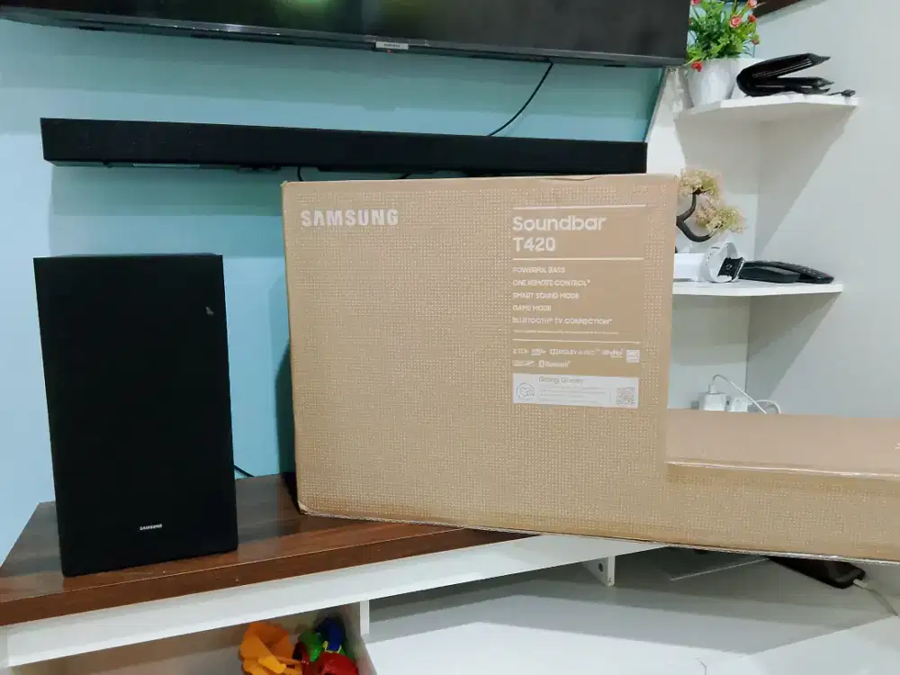 Samsung soundbar HW T420 soundbar plus subwoofer
