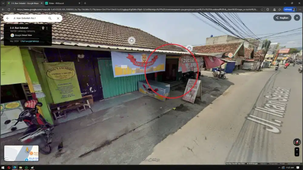 Dikontrakan Toko Strategis Daerah TBS