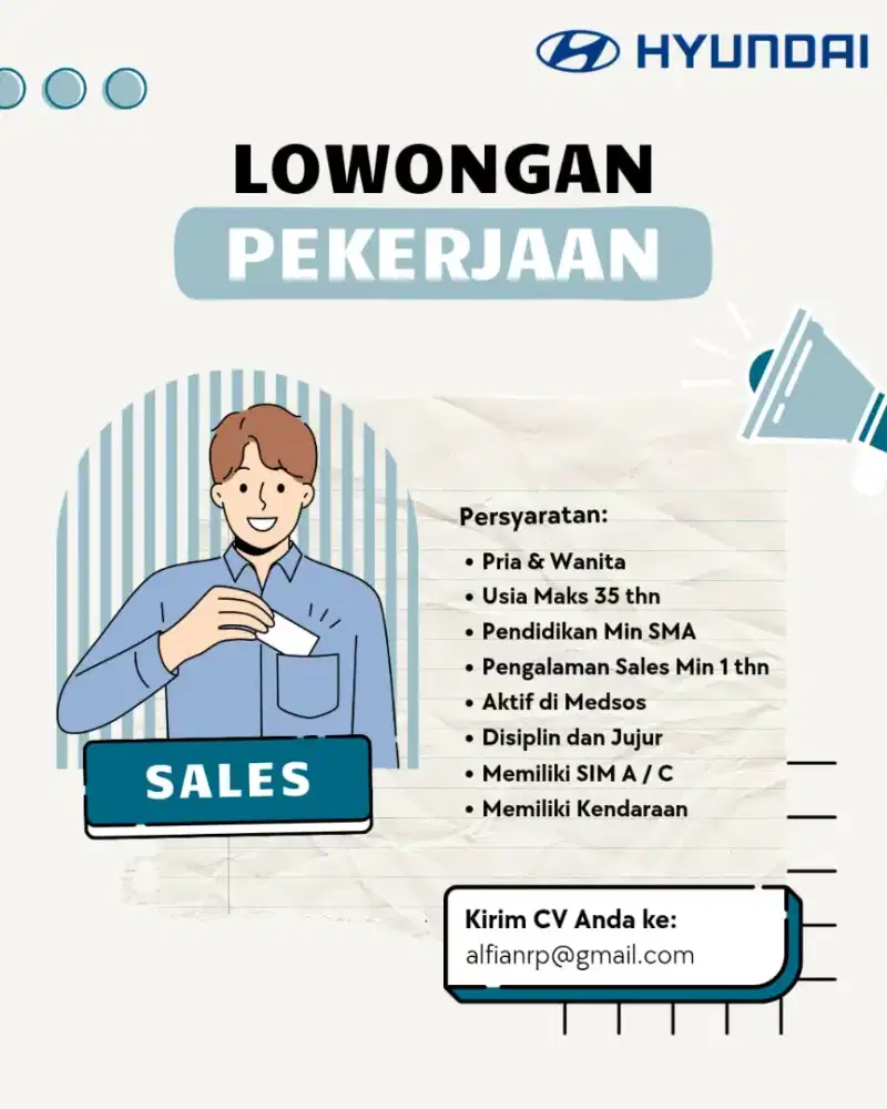 Dibutuhkan segera sales