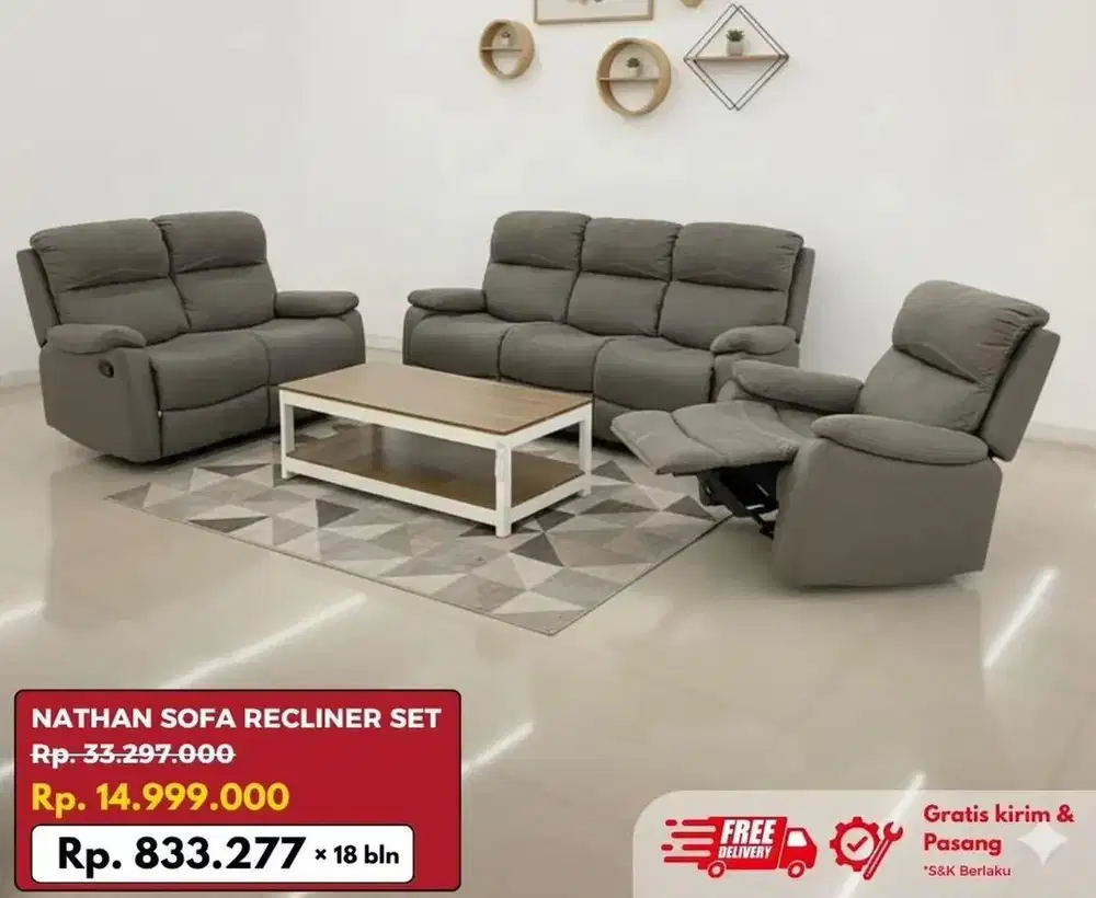 Nathan sofa set ruangan tamu