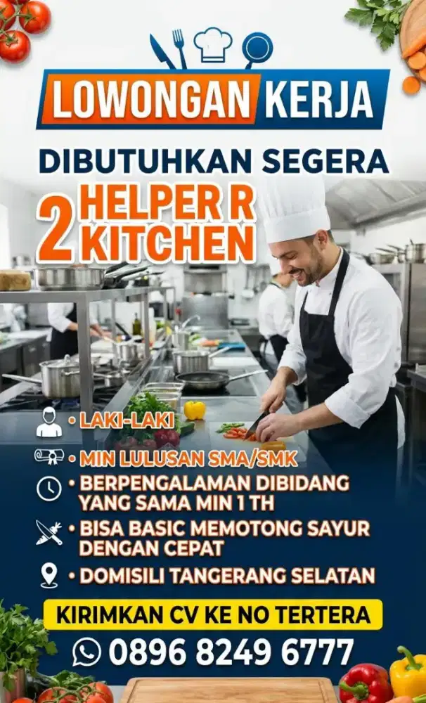 DIBUTUHKAN SEGERA