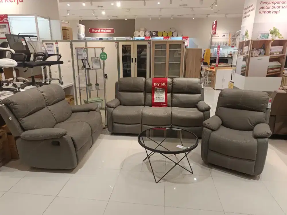 promo Sofa set Recliner 1+2+3 Selma