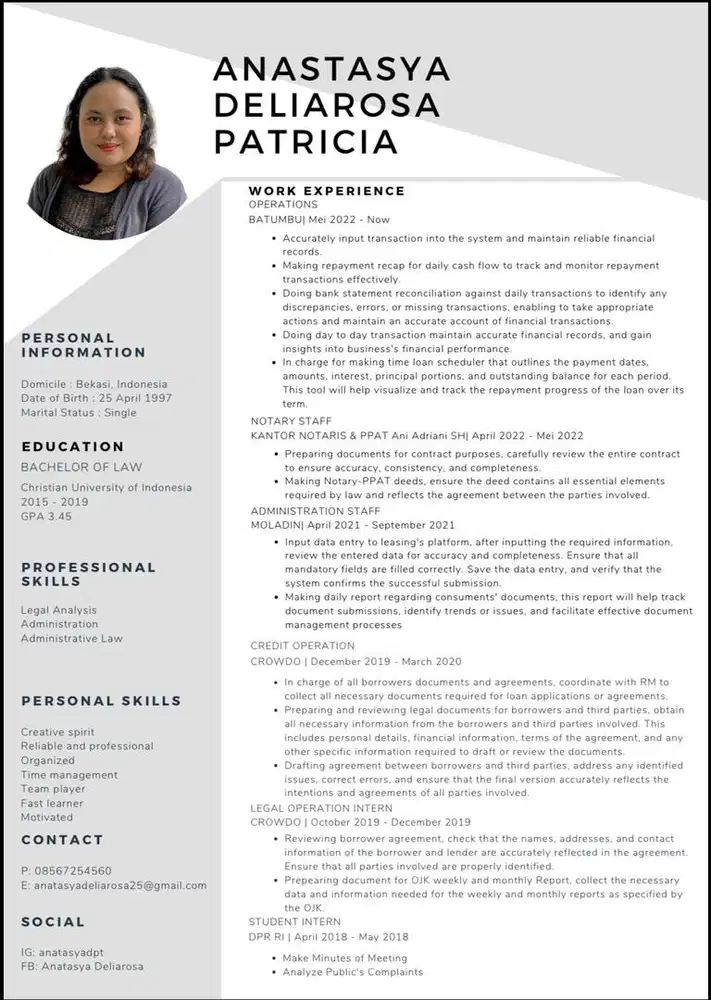 Operations Finance - Administration - Notary Staff