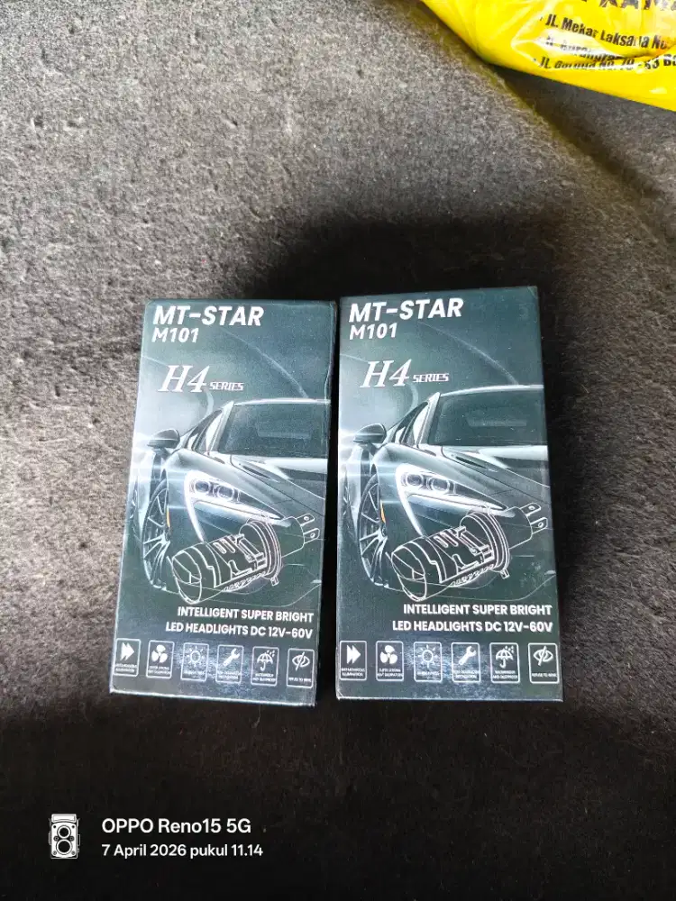 Dijual cepat Lampu Mini biled soket H4 MT Star M101 Sepasang 2 Buah