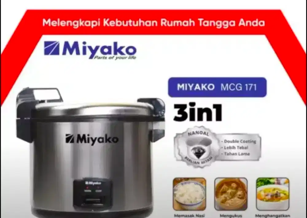 Jual Rice Cooker, Meja Kasir, Kompor, Air Cooler, Piring