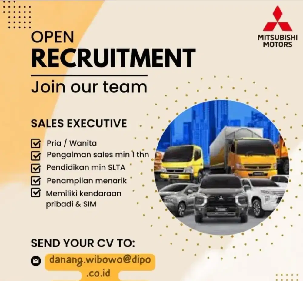 Dibutuhkan Sales Marketing Otomotif