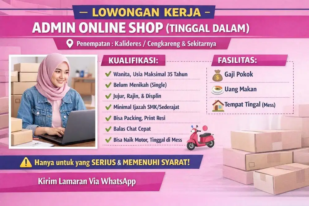 Lowongan kerja online daerah Kalideres Jakarta Barat