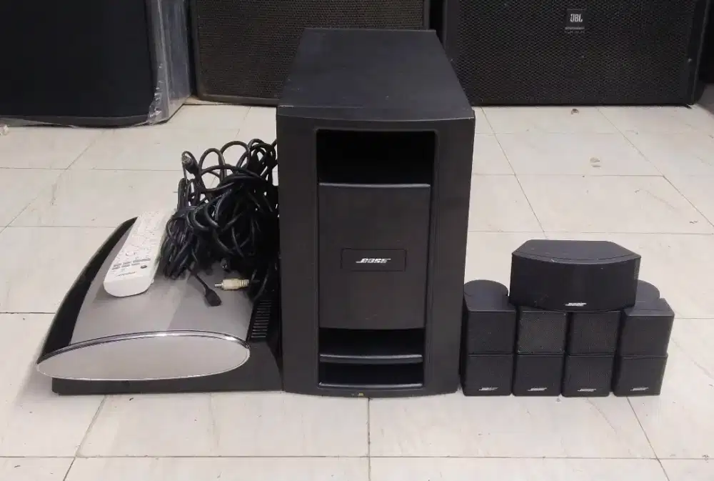 1 Set Player Bose Av-18 5 Poin Satu speaker Satelit Jewel
