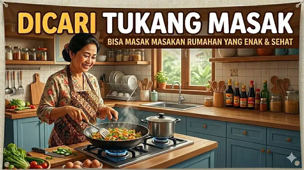 Dicari Tukang Masak Rumahan