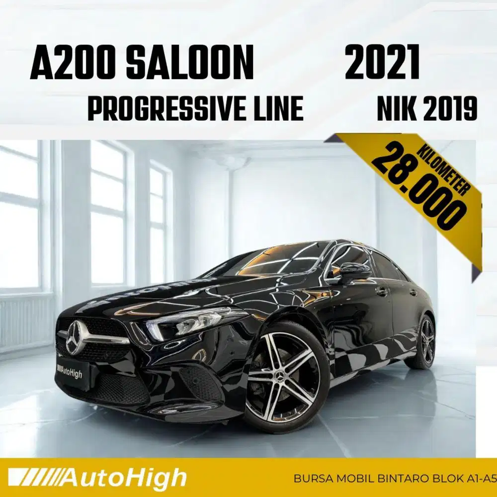 DP10% [Km28.000] A200 Saloon Sedan 2019 Black Reg 2020 #AUTOHIGH
