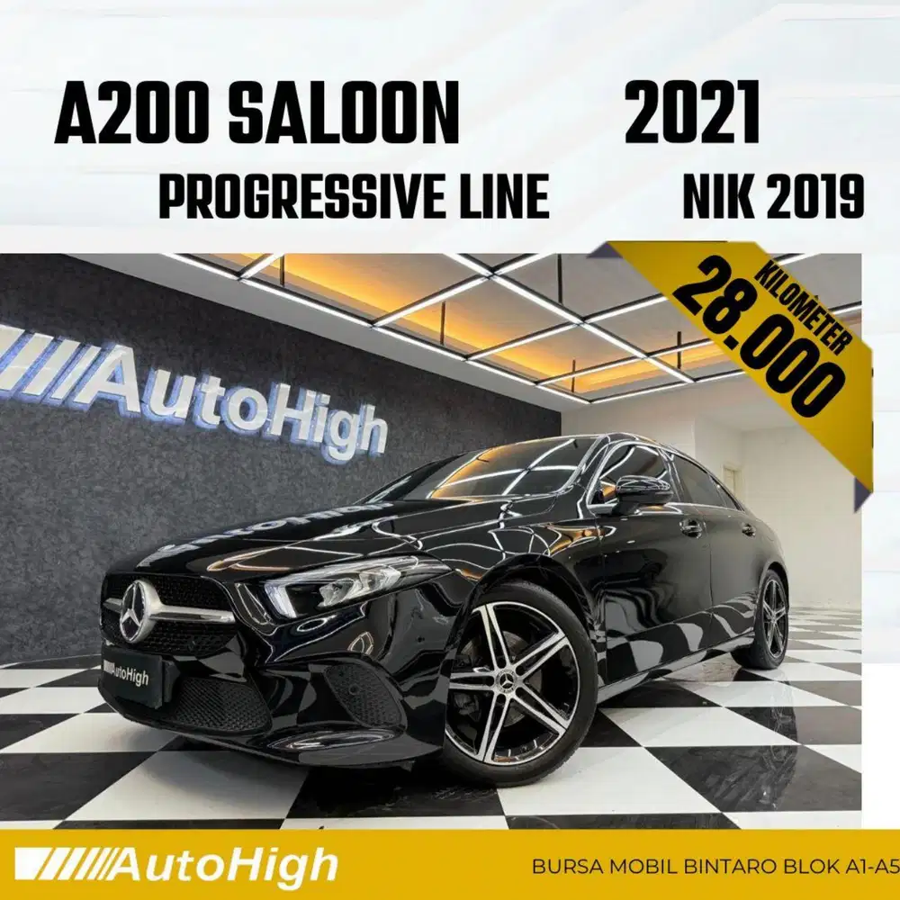 DP10% [Km28.000] A200 Saloon Sedan 2019 Black Reg 2020 #AUTOHIGH