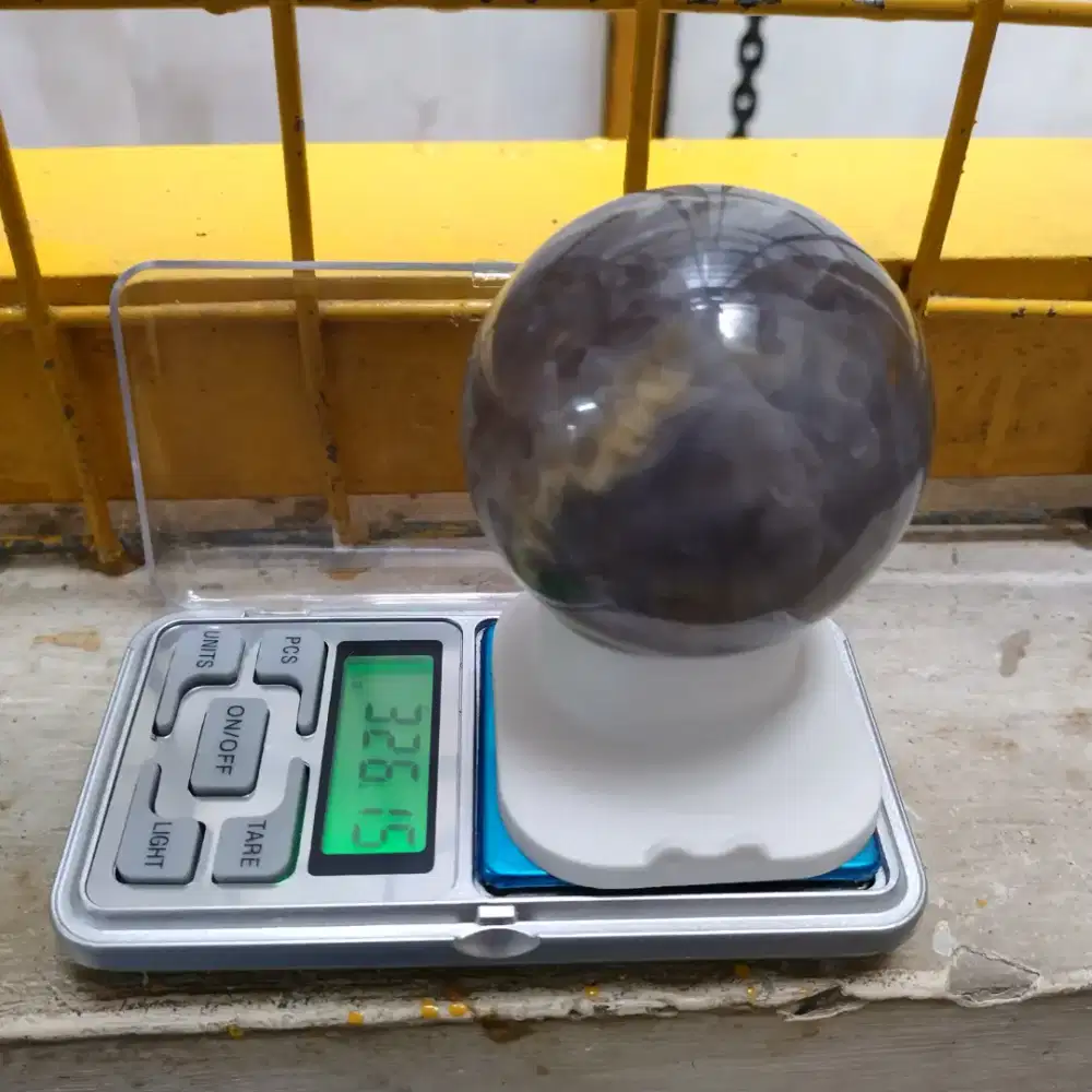 Hiasan meja pajangan batu alam dendit agate kalsedon