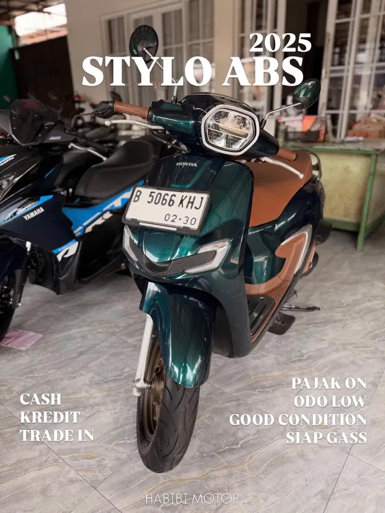 STYLO ABS 2025 hijau berkualitas bergaransi habibi motor