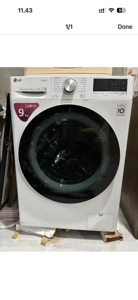 Mesin cuci bukaan depan Merk LG