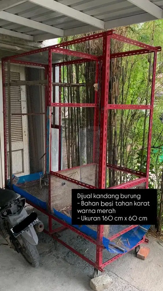 Dijual rak besi bekas kandang burung