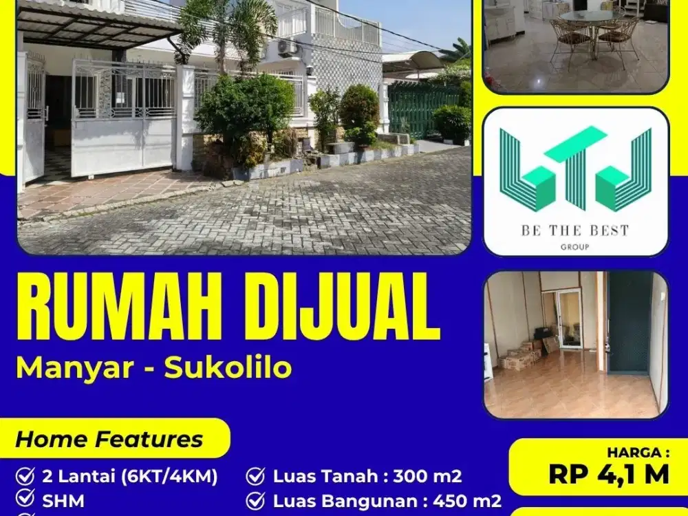 KAWASAN RAMAI MANYAR!! DIJUAL RUMAH USAHA STRATEGIS DI MANYAR SURABAYA COCOK UNTUK KANTOR, KOST, ATAU USAHA LAINNYA.