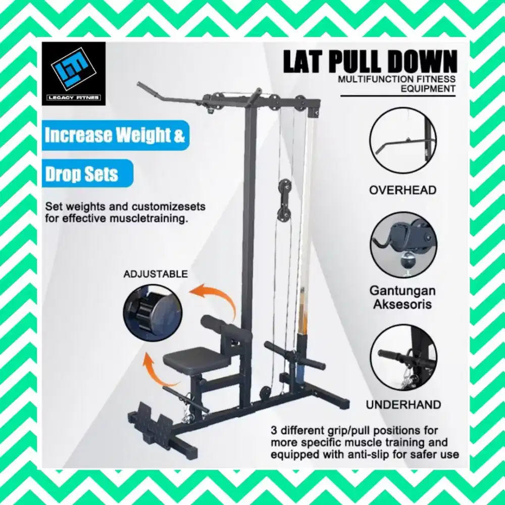 Alat fitnes Lat Pull Down multifungsi home gym KYK-758