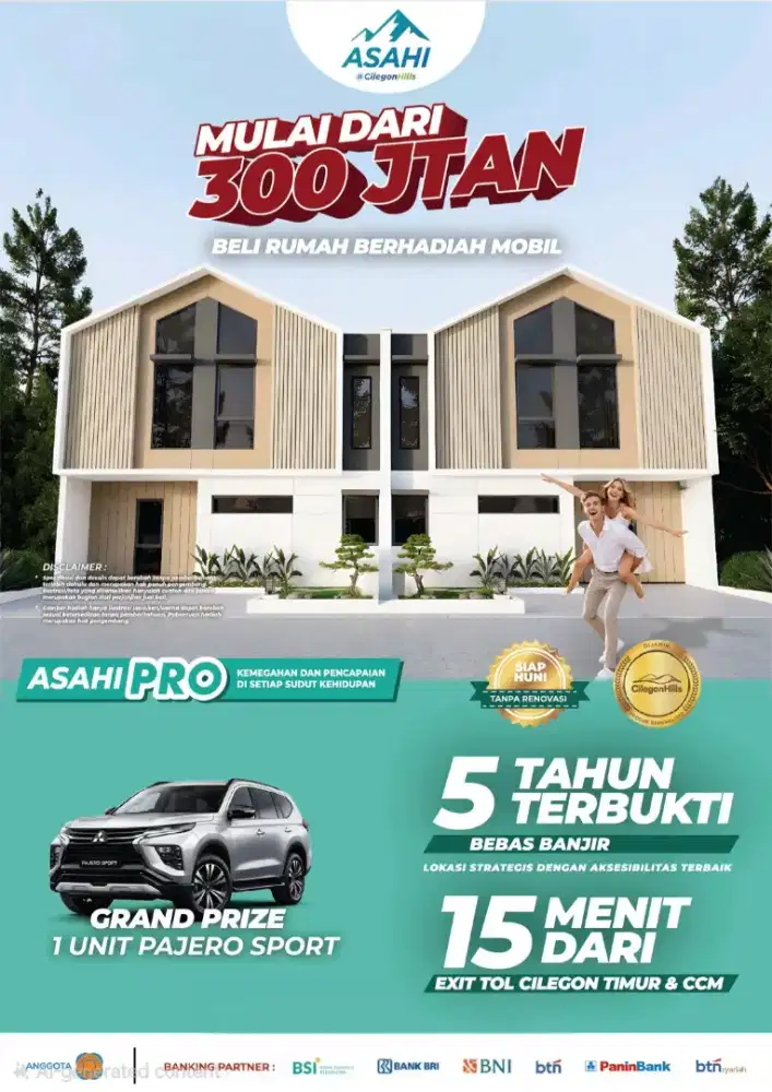 Rumah 300 Jutaan Cicilan 2 Jutaan Perbulan Bebas Banjir Tanpa Renovasi