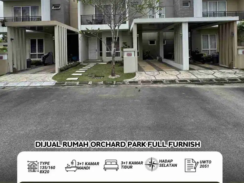Dijual cepat Rumah Orchard park carica batam center