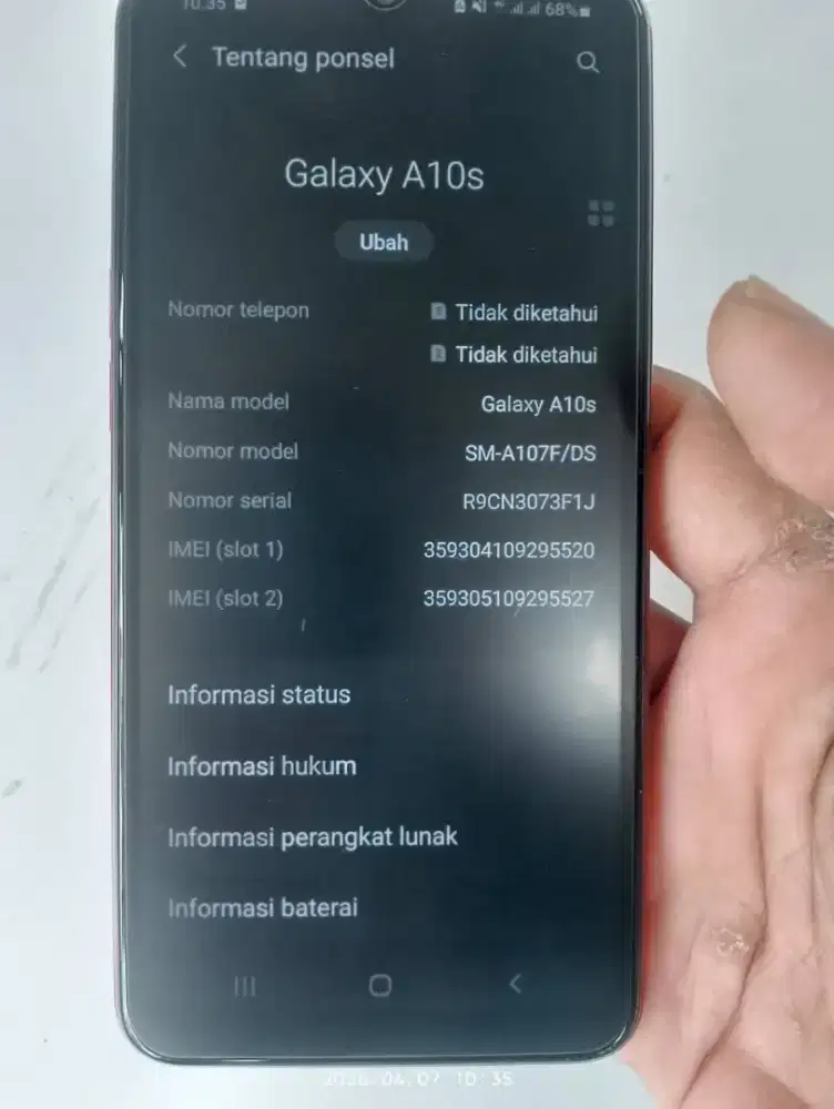 Samsung galaxy A10s