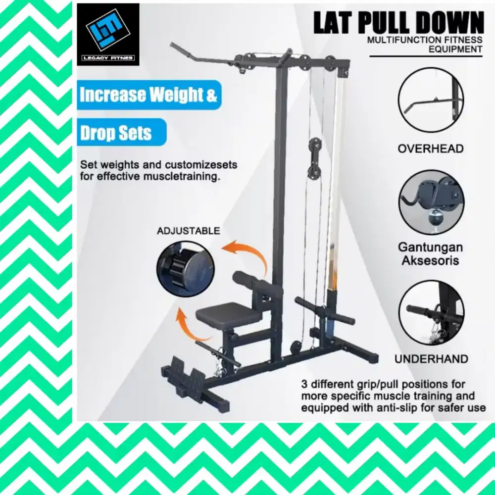 Alat fitnes Lat Pull Down multifungsi home gym KYK-758