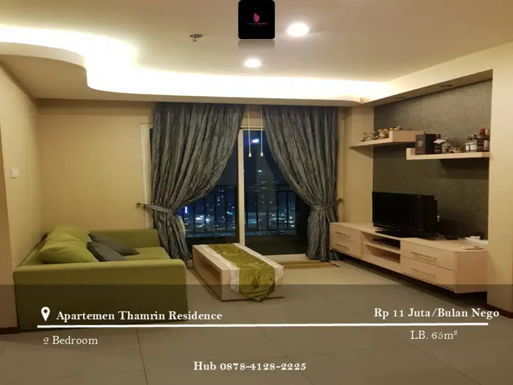 Disewakan Apartement Thamrin Residence 2BR Full Furnished Tower B