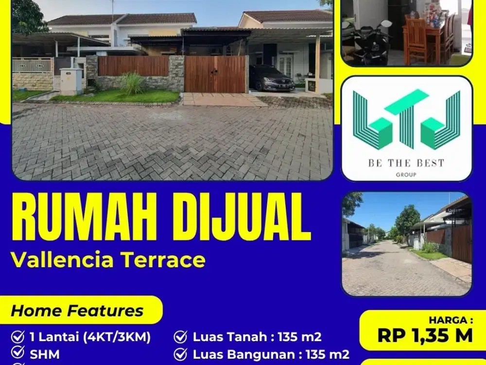 FULL FURNISHED!! DIJUAL RUMAH DI PERUM PURI SURYA JAYA CLUSTER VALLENCIA TERRACE GEDANGAN SIDOARJO