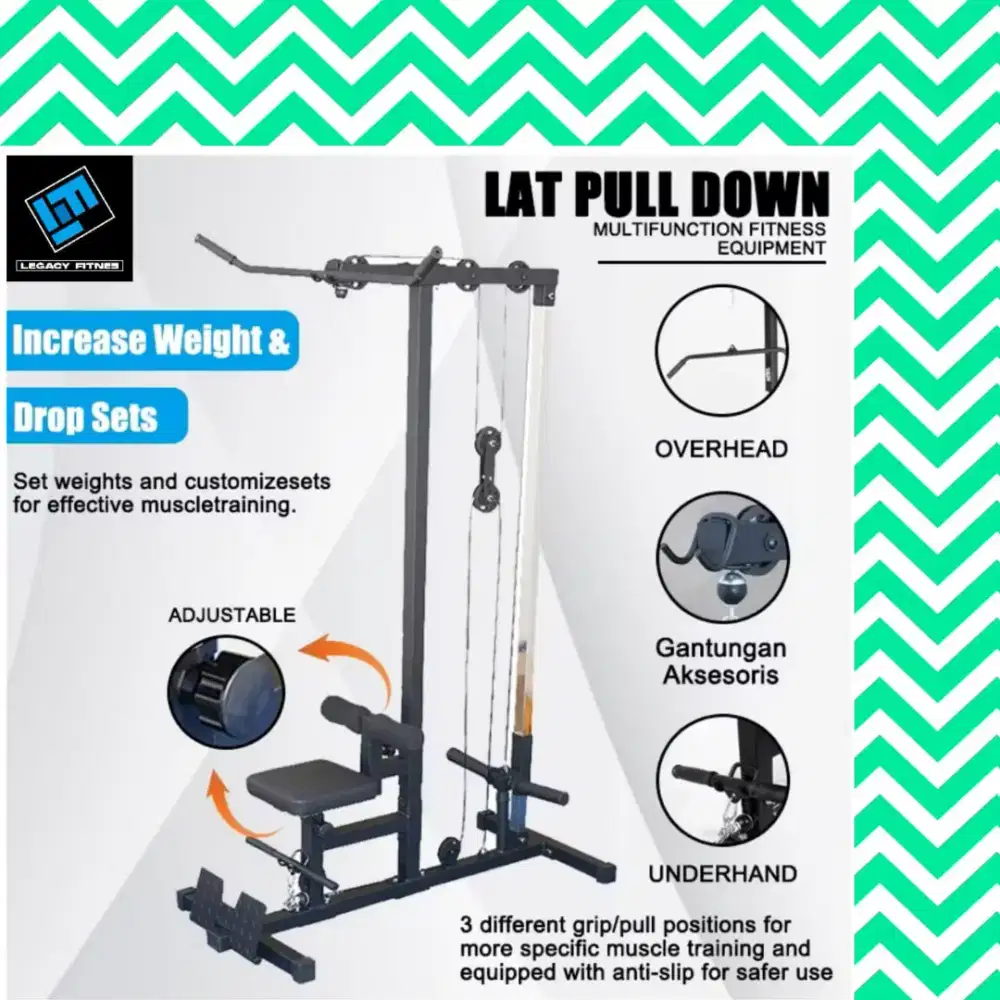 Alat fitnes Lat Pull Down multifungsi home gym KYK-758