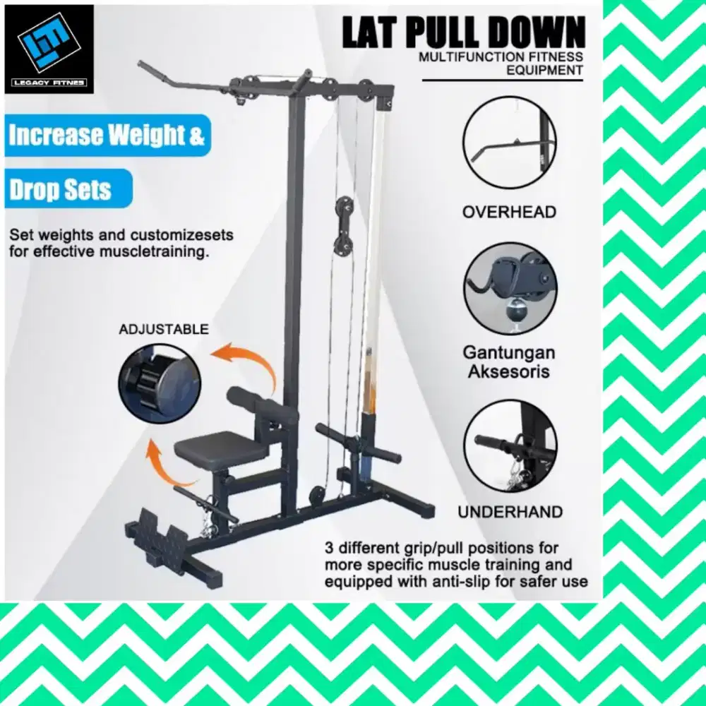 Alat fitnes Lat Pull Down multifungsi home gym KYK-758