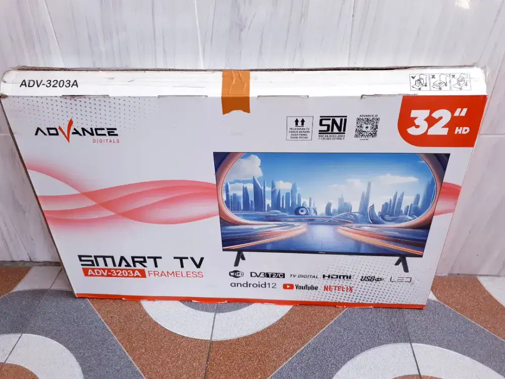 TV LED ANDROID ADVANCE 32IN YOUTUBE BISA SEGEL GARANSI (J116)
