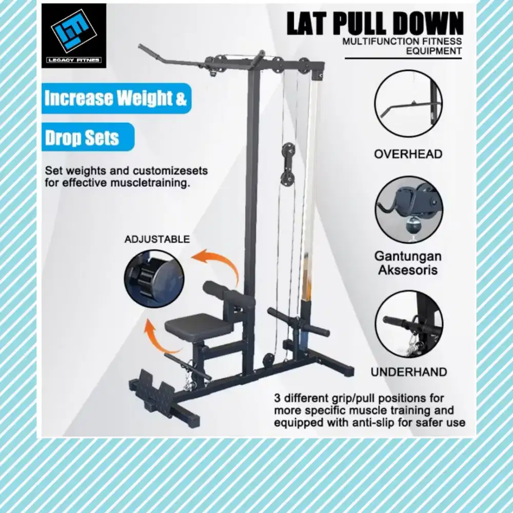 Alat fitnes Lat Pull Down multifungsi home gym KYK-758