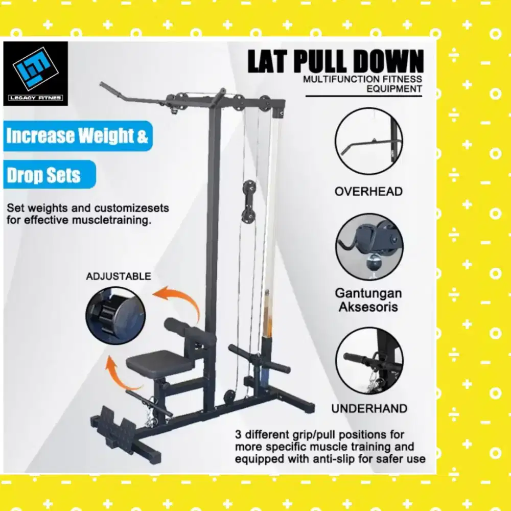 Alat fitnes Lat Pull Down multifungsi home gym KYK-758