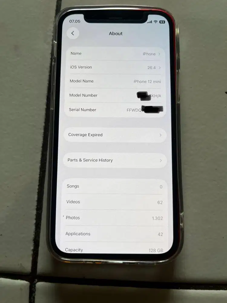 Iphone 12 Mini 128GB Ex Inter All Operator