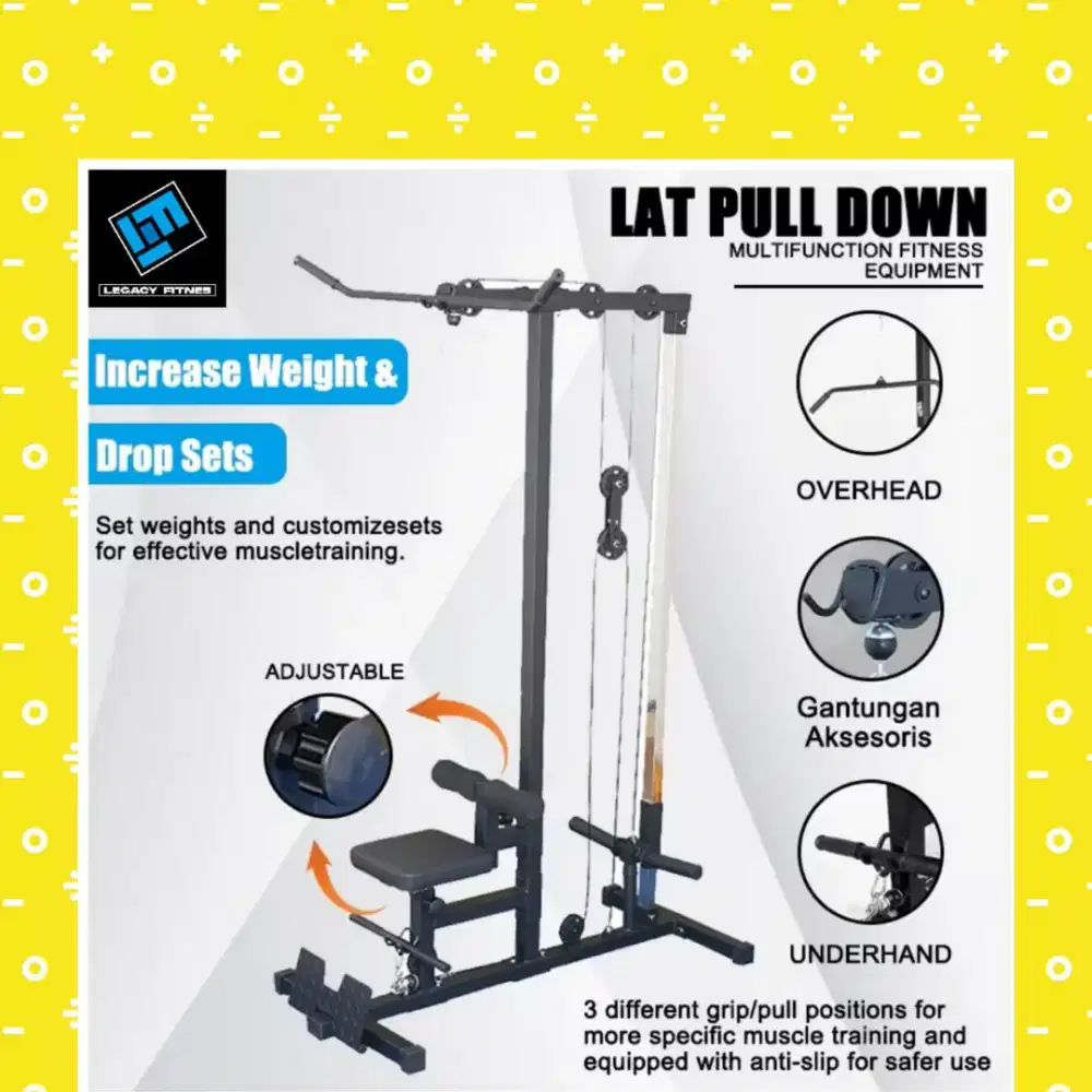 Alat fitnes Lat Pull Down multifungsi home gym KYK-758