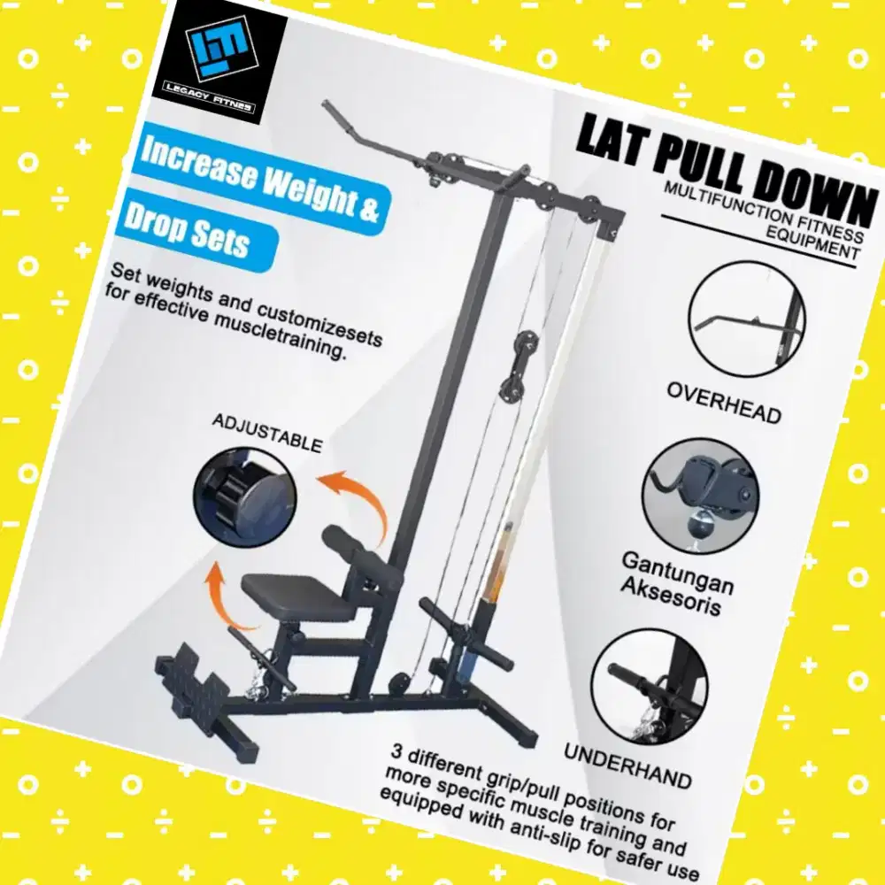 Alat fitnes Lat Pull Down multifungsi home gym KYK-758