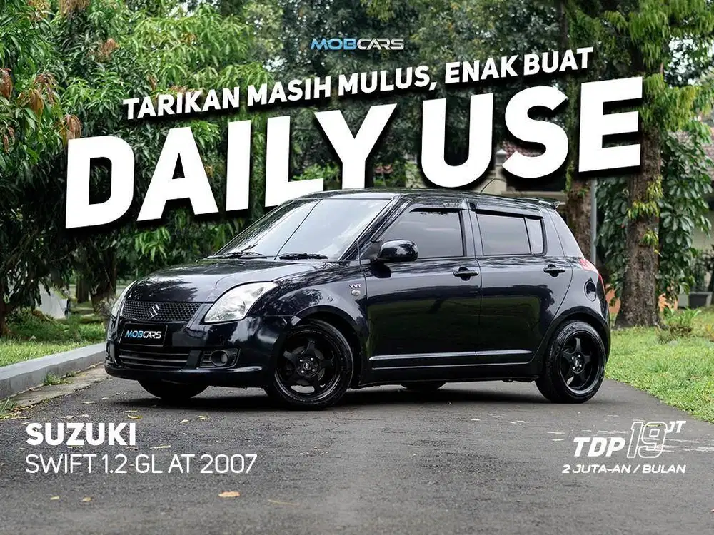 CICILAN 2 JUTAAN !! SWIFT 1.5 GL AT 2007 BLACK MOBCARS