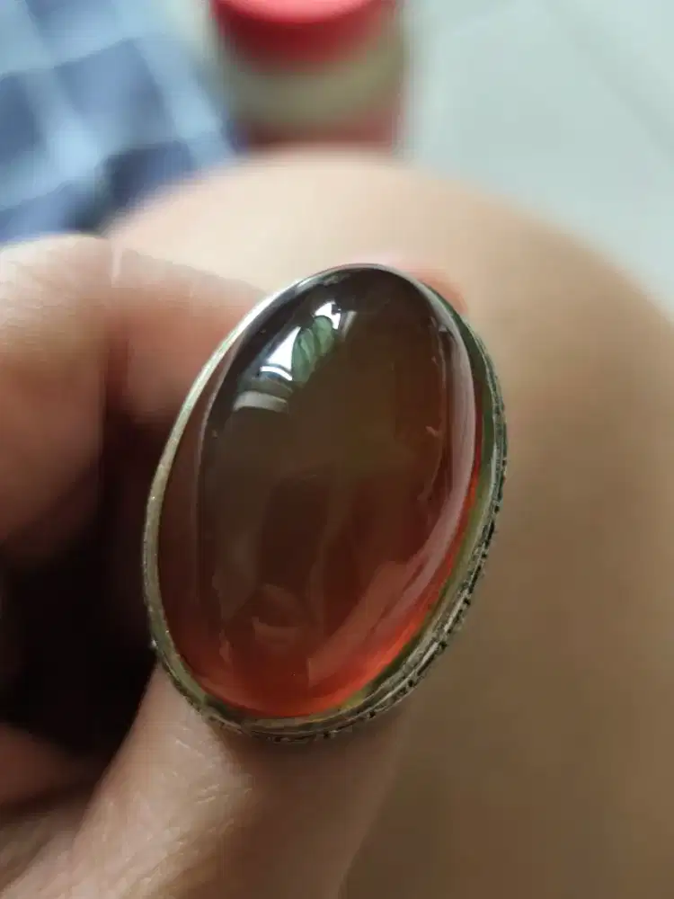 Batu akik Anggur Natural berkualitas gosokan glowing